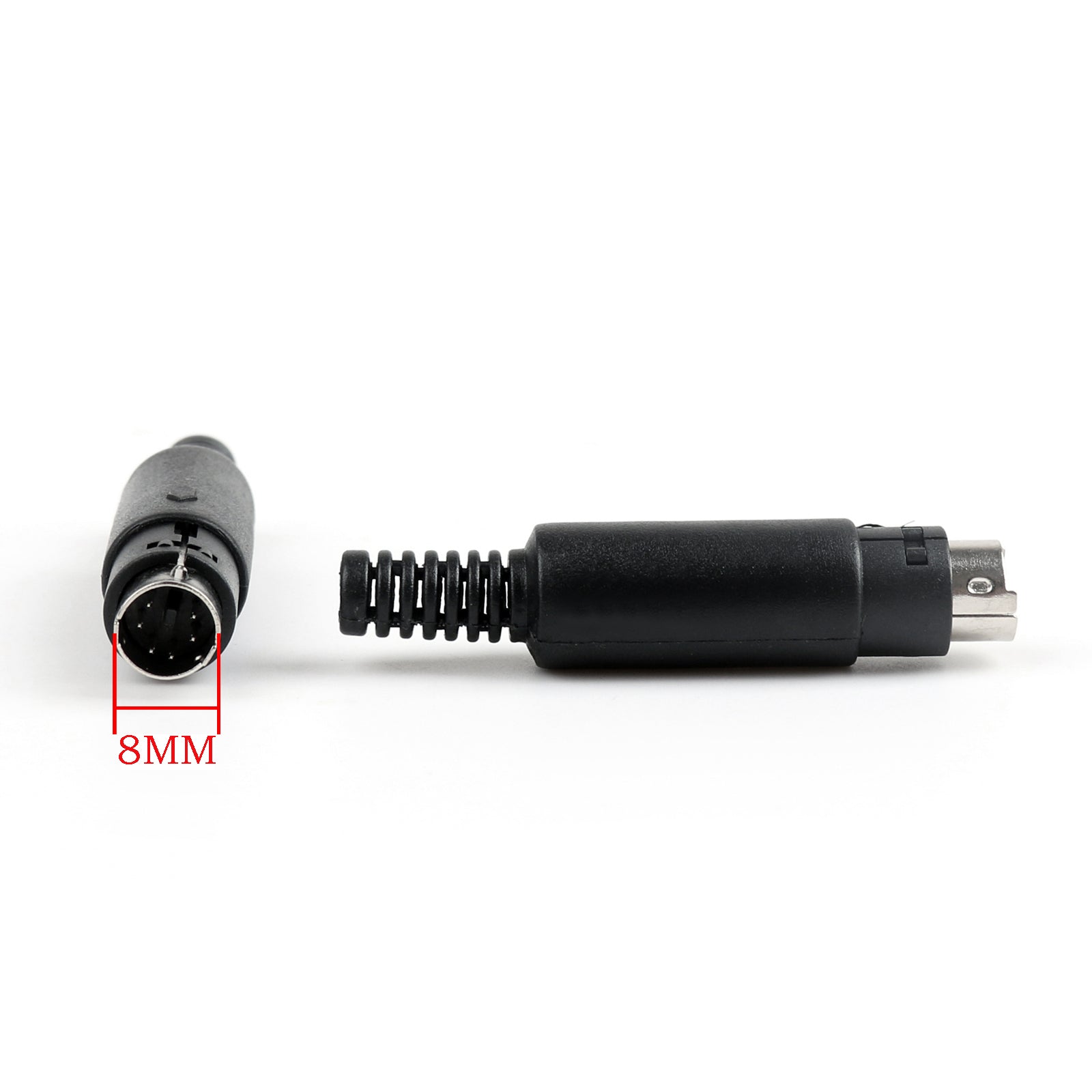 20 piezas 6 pines Mini-DIN macho enchufe conector mango de plástico adaptador para Audio 