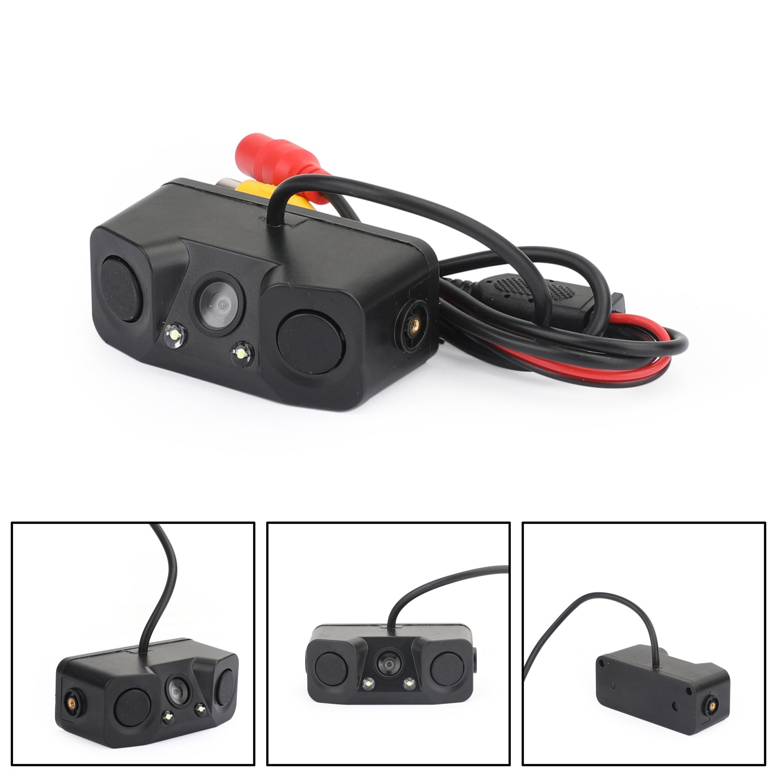 3in1 170?? Car Reversing Rear View Camera Backup Radar Parking Sensor in one Cam