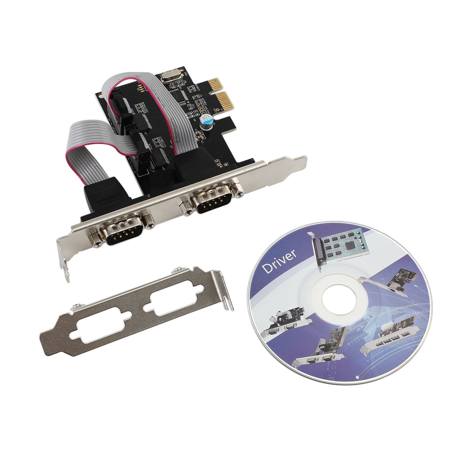 PCIE To RS232 Dual Serial WCH382 Chip PCI-Express Extender Board Adapt