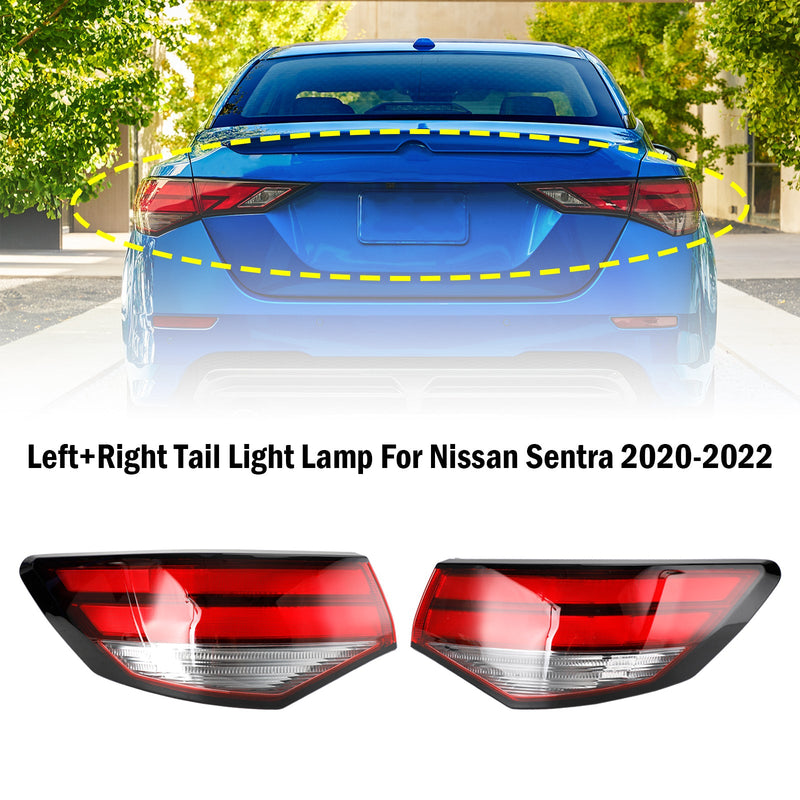 Nissan Sentra 2020-2022 Lámpara de luz trasera izquierda + derecha