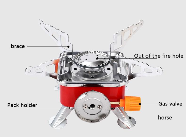 Outdoor Portable Cooking Stove Butane Gas BBQ Hiking Camping Fishing Coffee