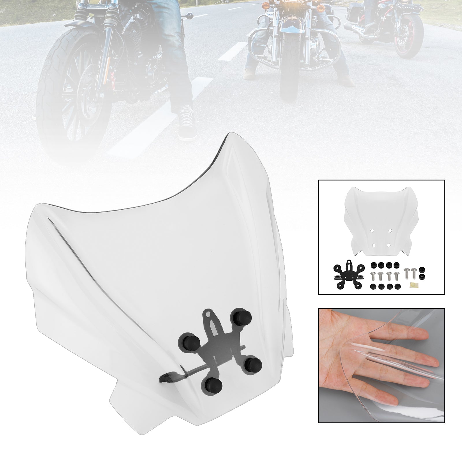 2019-2021 ABS Benelli 502 C Motorcycle Windshield WindScreen