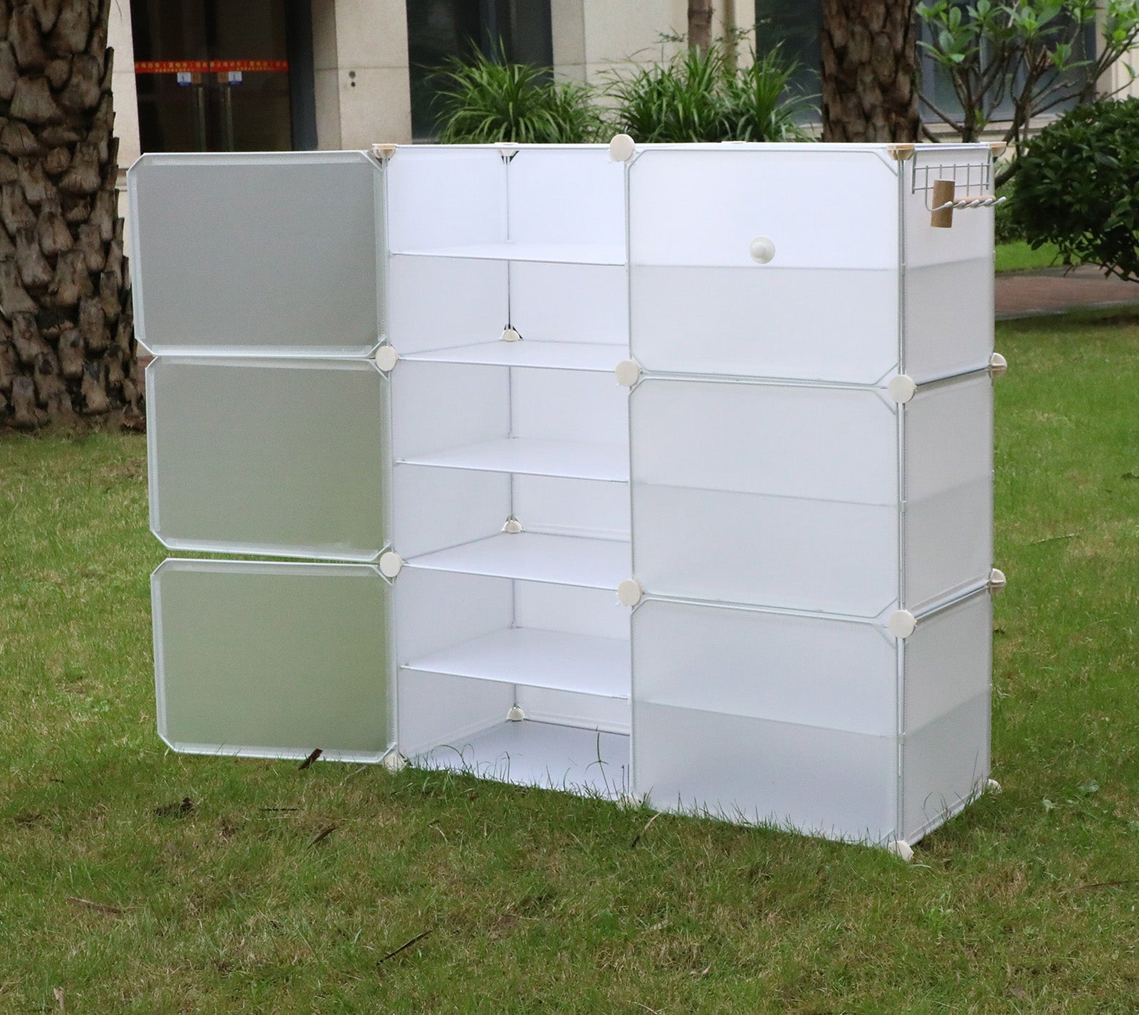 24-48 Pair Stackable Shoe Storage Cabinet Drawer Box Plastic Frame