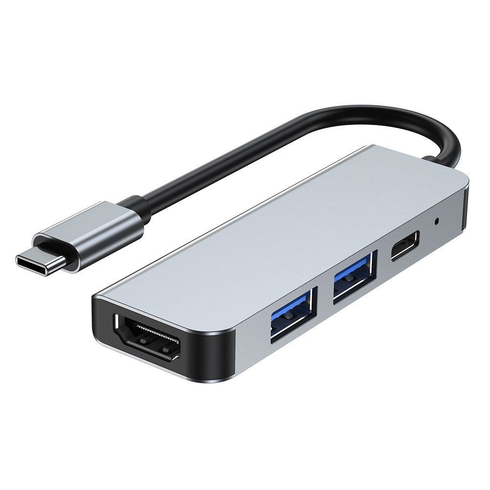 4-in-1 to HD USB C USB3.0 PD Type-C HUB Adapter Dock for Mac Windows PC