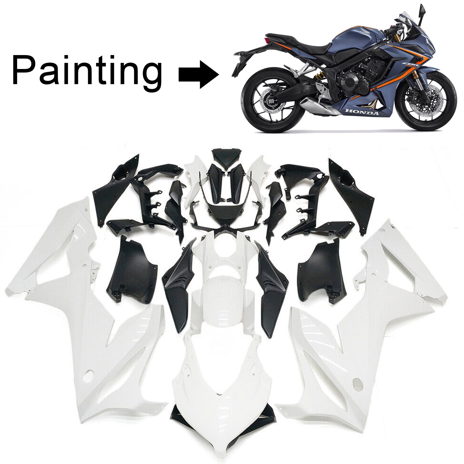 هوندا CBR650R 2019-2020 Fairing Kit هيكل السيارة بلاستيك ABS