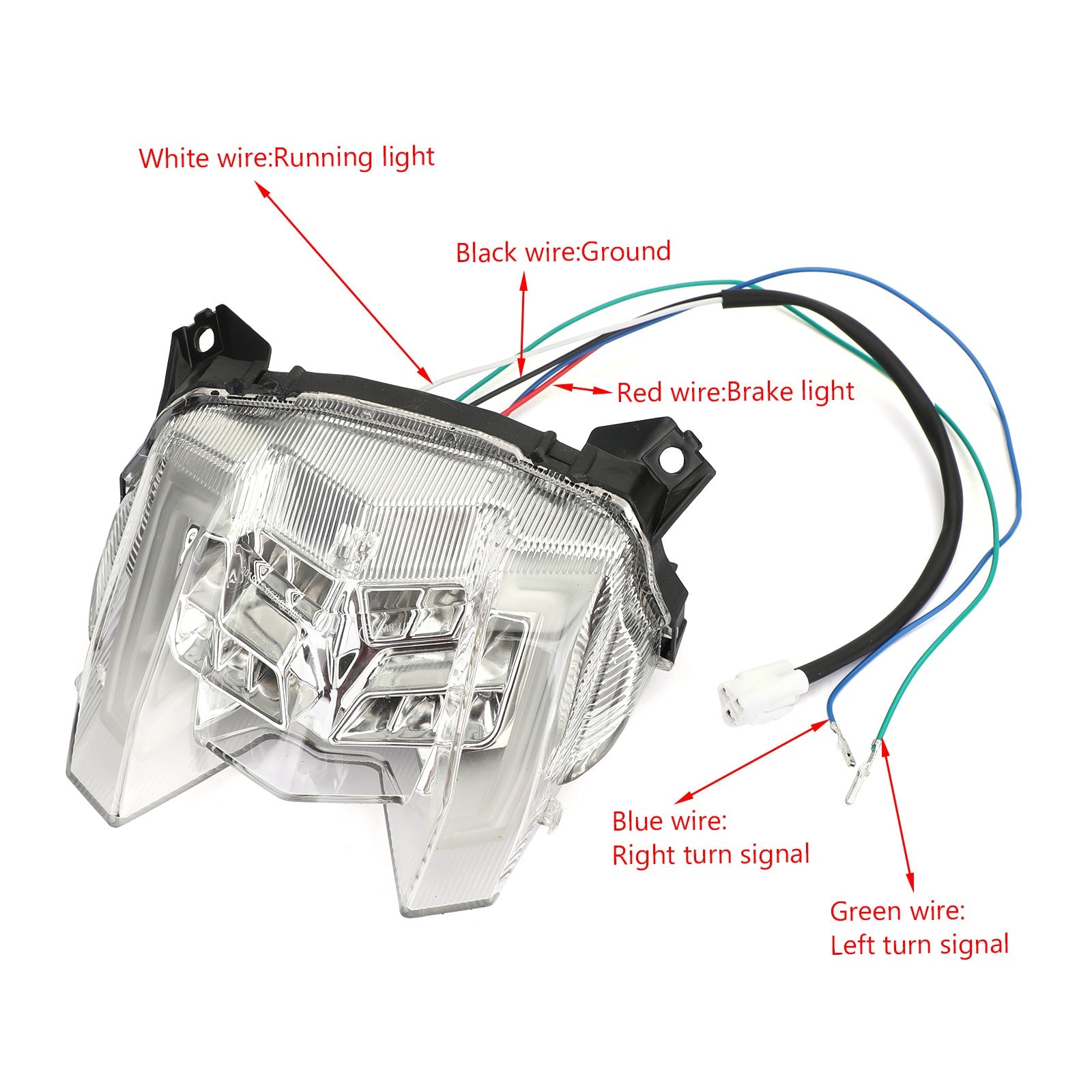 LED الفرامل الخلفية بدوره إشارات الضوء الخلفي لياماها MT-09 FZ-09 2017-2019 عام