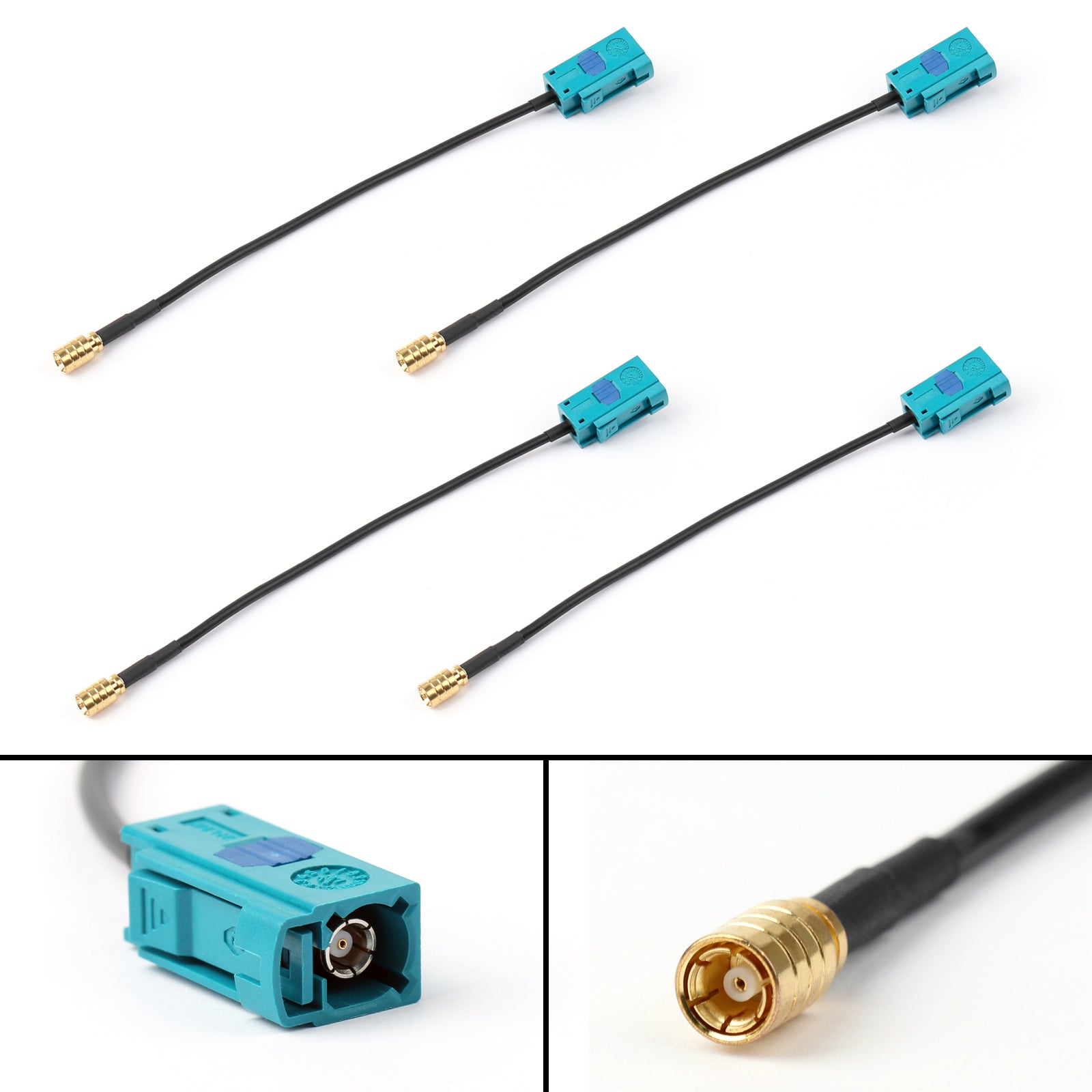 4??Fakra Z Hembra Jack a SMB Hembra RF 15CM RG174 Cable para codificación neutral