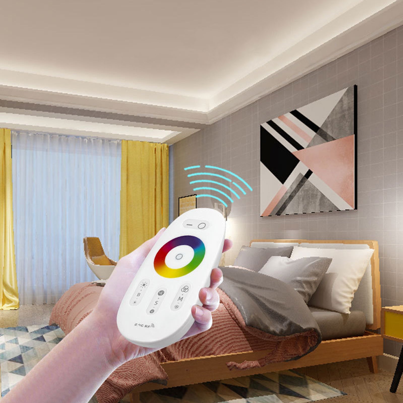 2.4G Touch RF Control Remote Controller For DC 12-24V RGBW LED Light Strip