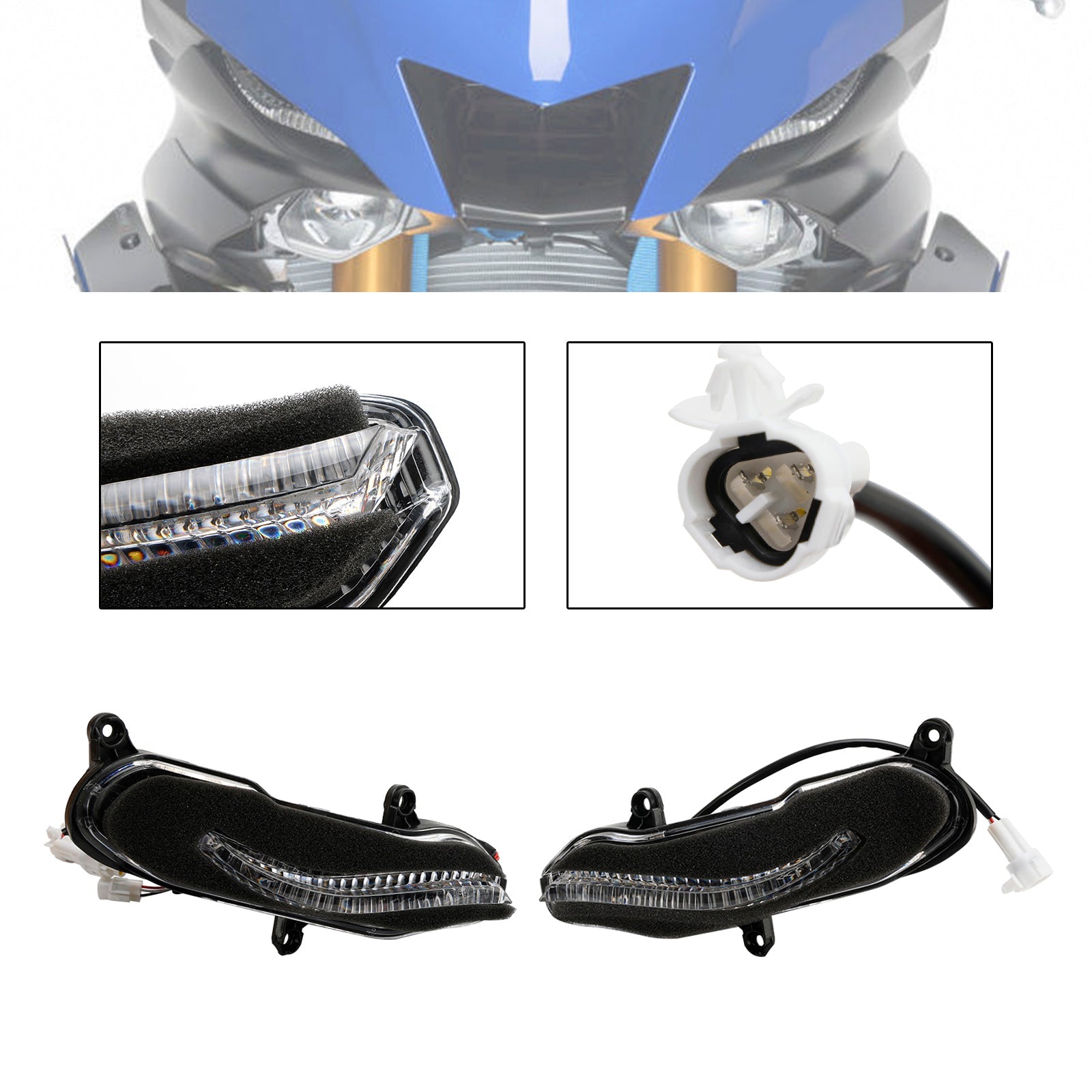 YAMAHA YZF-R6 YZF R6 2017  Front Headlight Grille Headlamp Led Protector