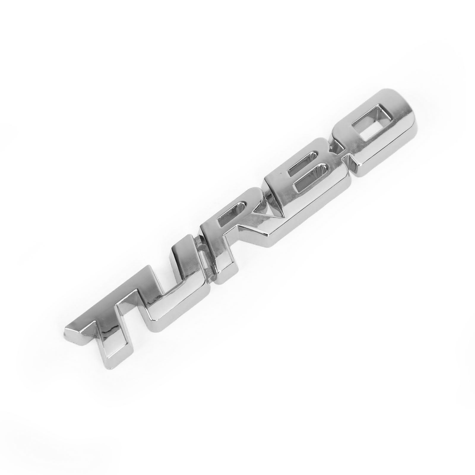 Metal 3D Turbo Logo Car Emblem Badge Sticker Trunk Bumper Decal Silver Generic