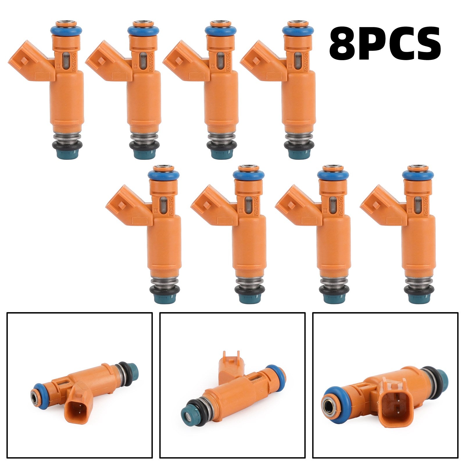 8 Uds inyectores de combustible 2W93-AA Fit Land Rover Range Rover Jaguar 4.2L 4.4L V8 genérico