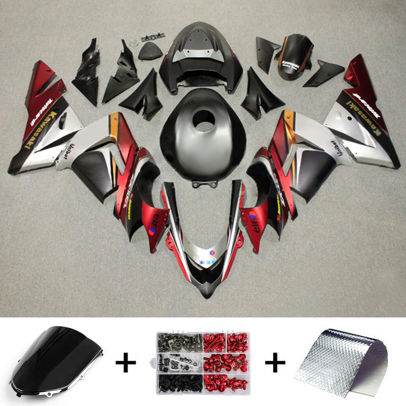 Kawasaki ZX10R 2004-2005 Fairing Kit Bodywork Plastic ABS