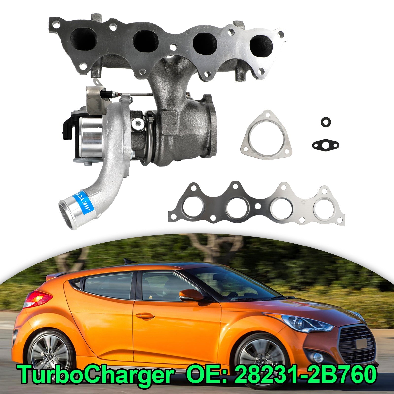 2012-Hyundai Veloster SR 1.6L K03 Turbocompresor 28231-2B760 16399700016