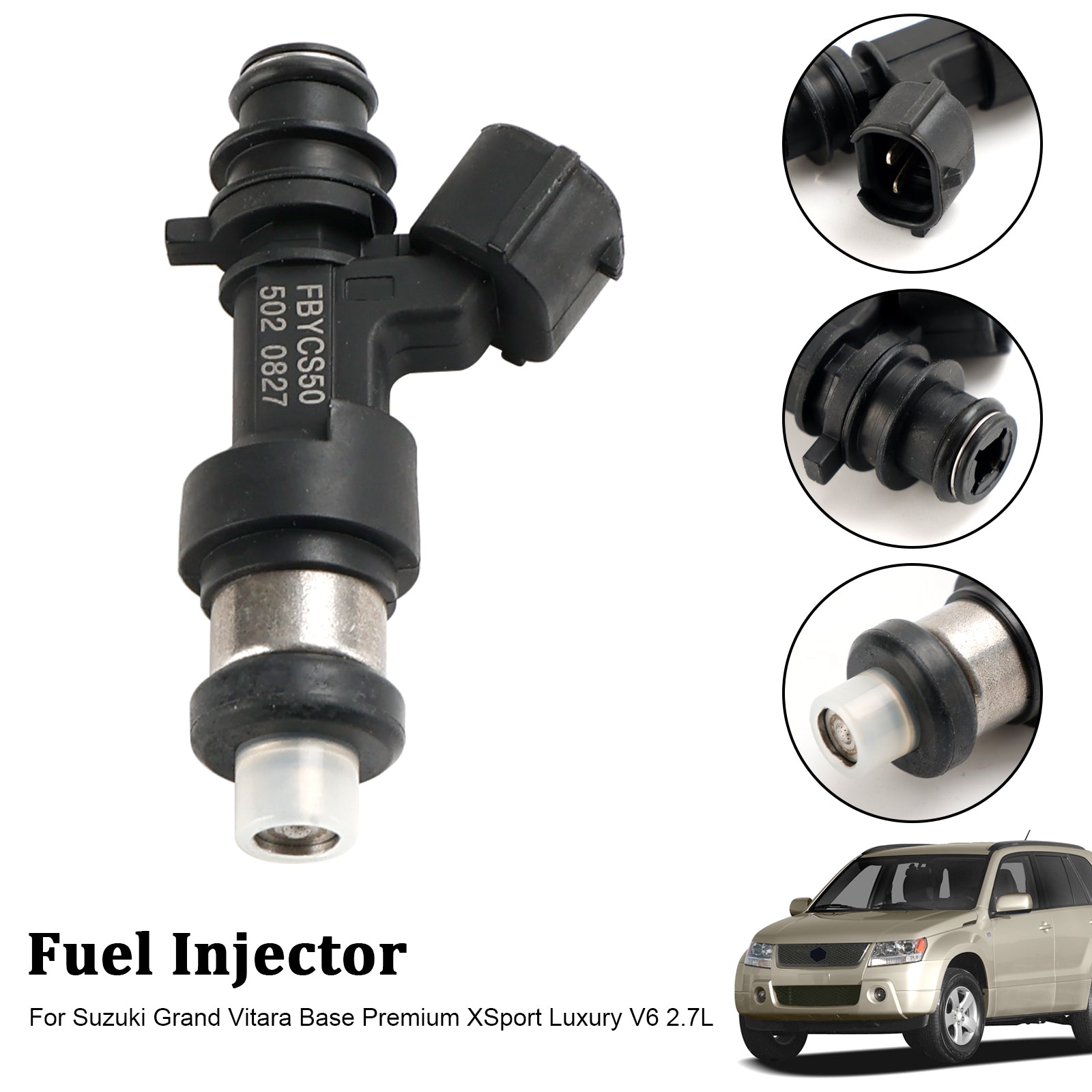 1PCS Fuel Injector 15710-66J00 Fit Suzuki Grand Vitara Base V6 2.7L FBYCS50