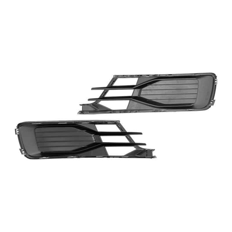 Audi A6 C7 2014-2018 2 piezas parachoques delantero cubierta de luz antiniebla parrilla negra