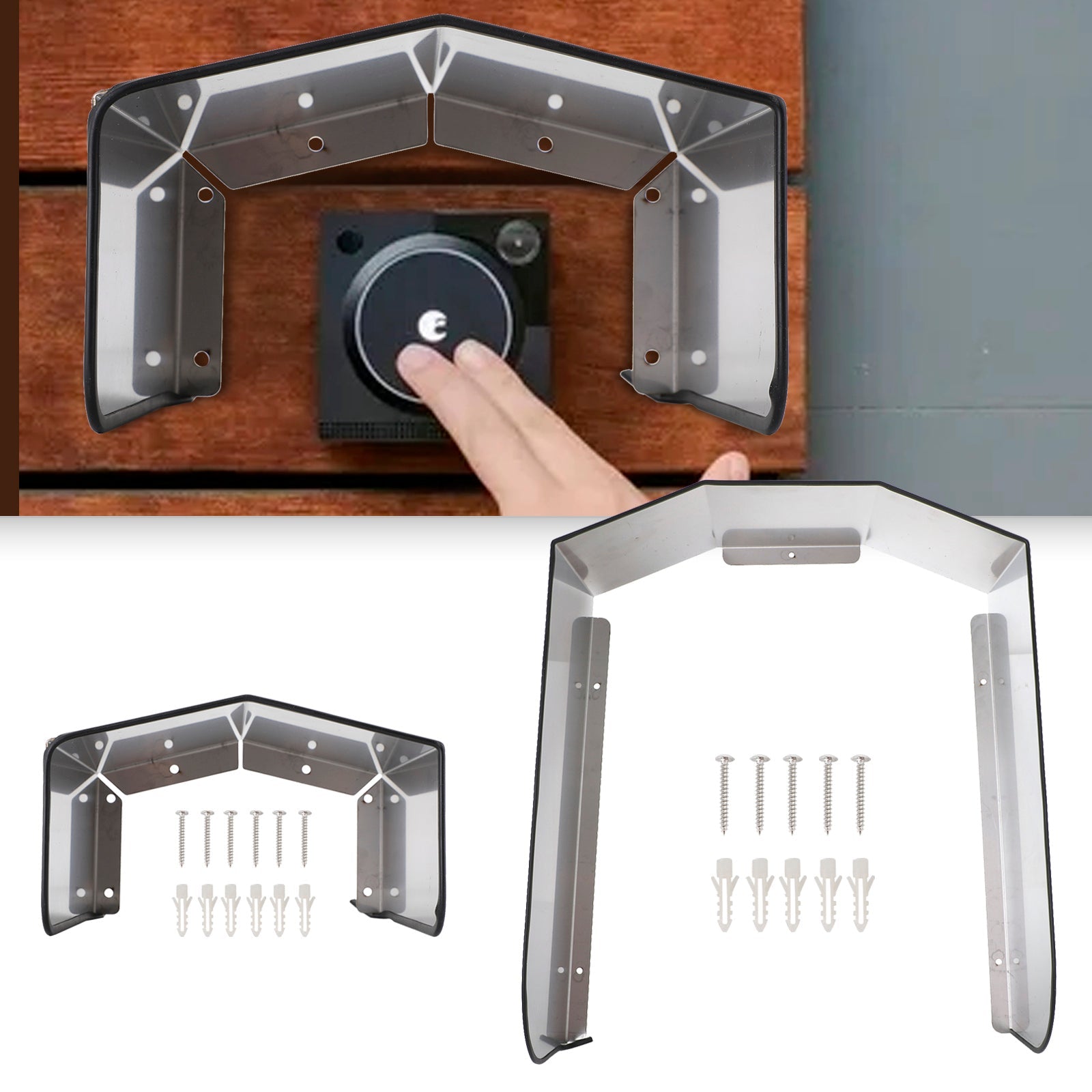 Stainless Steel Weather Protection Box Wall box Rain Cover For Doorbell Socket