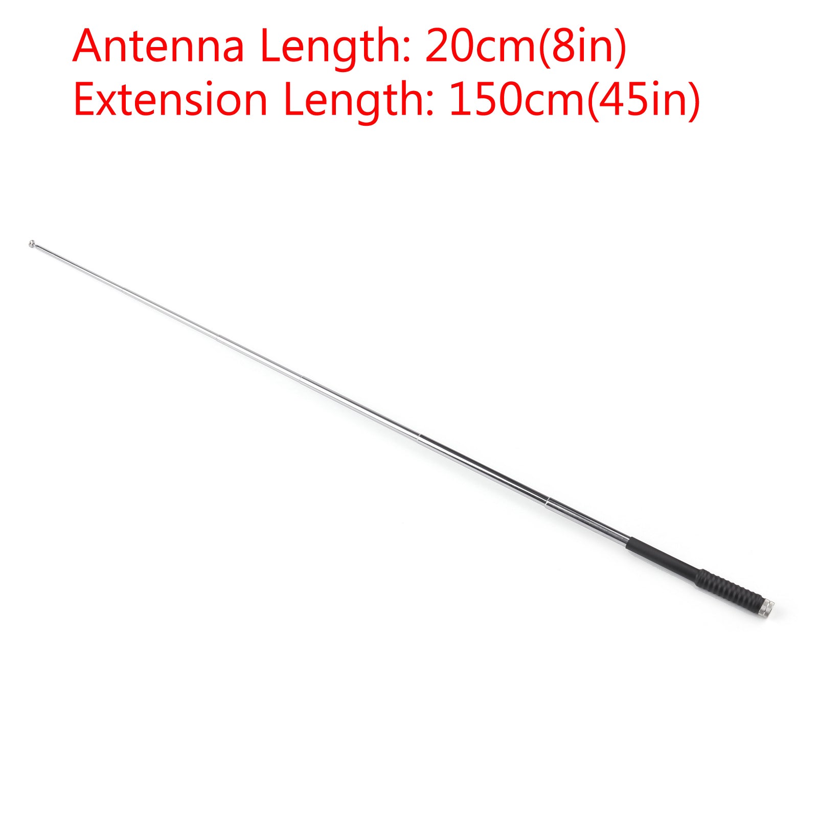 Collapsible 8-45" Telescopic Antenna SMA Male FM Radio VHF 136-174MHZ 20-150cm