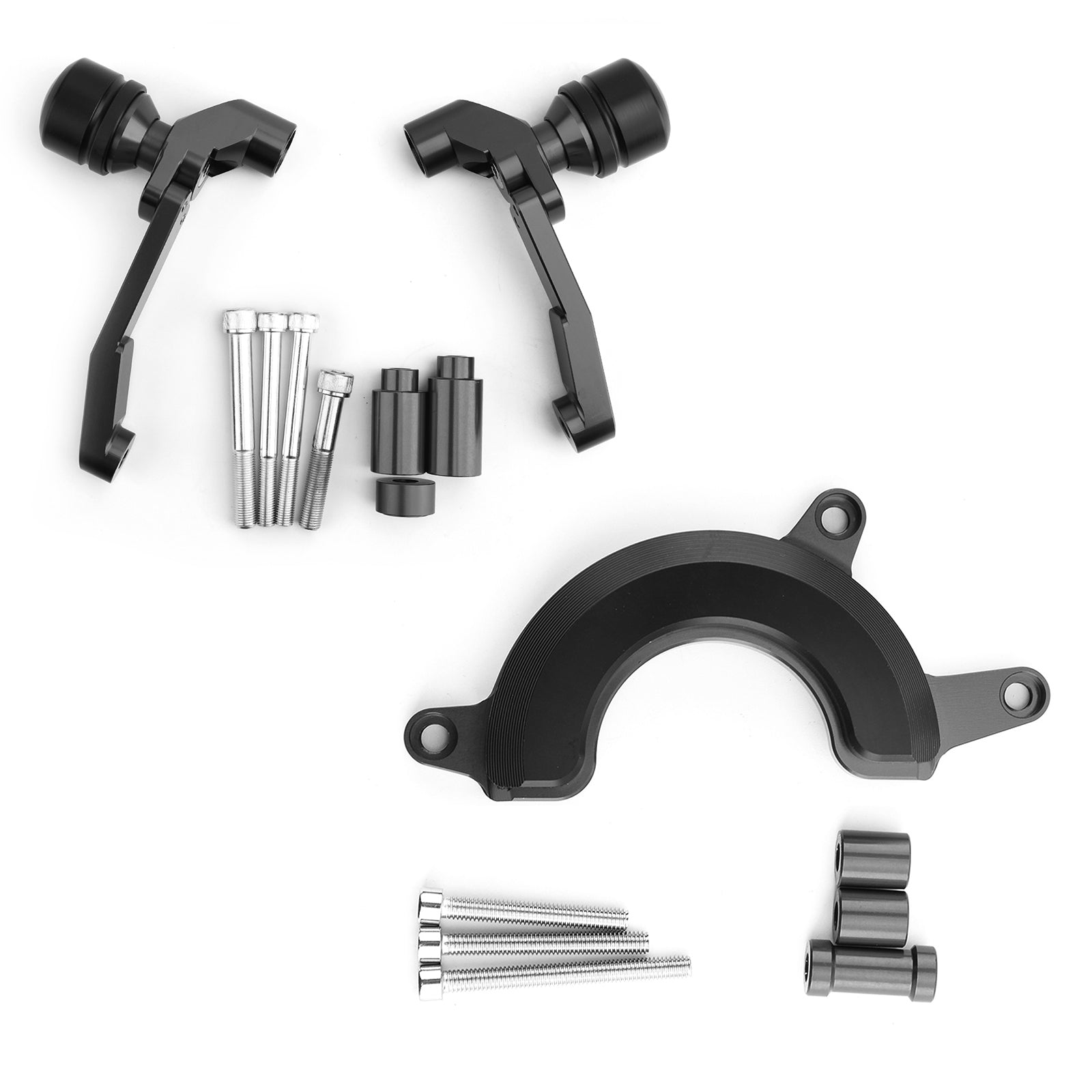 Engine Frame Sliders Crash Protectors Kit for Honda CB650R 2019-2021 Black Generic