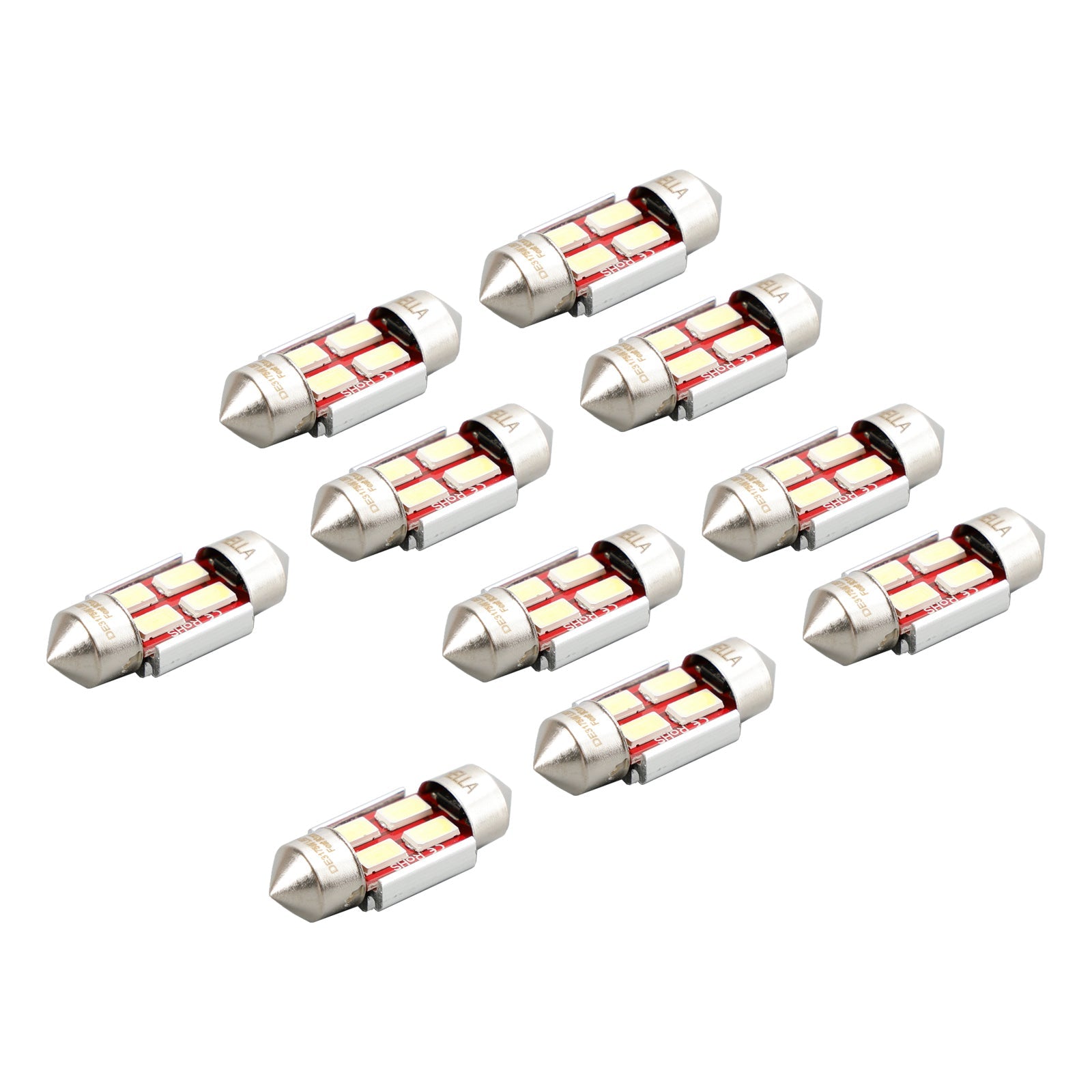 10X For HELLA LED Retrofit DE3157W FESTOON 30MM 12V 3W SV8.5-8 6000K