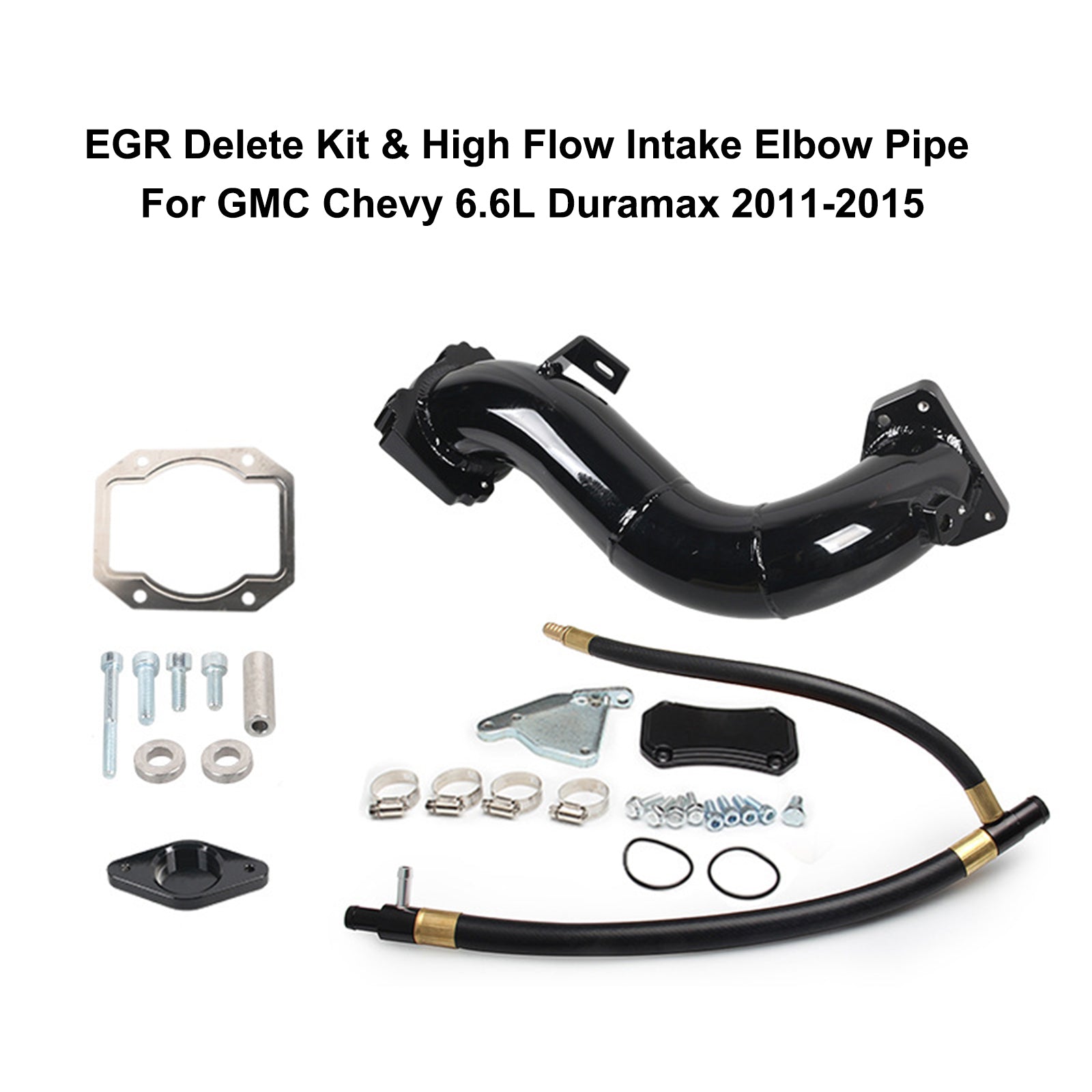 GMC Chevy 6.6L Duramax 11-15 EGR Delete Kit & High Flow Intake Elbow Pipe