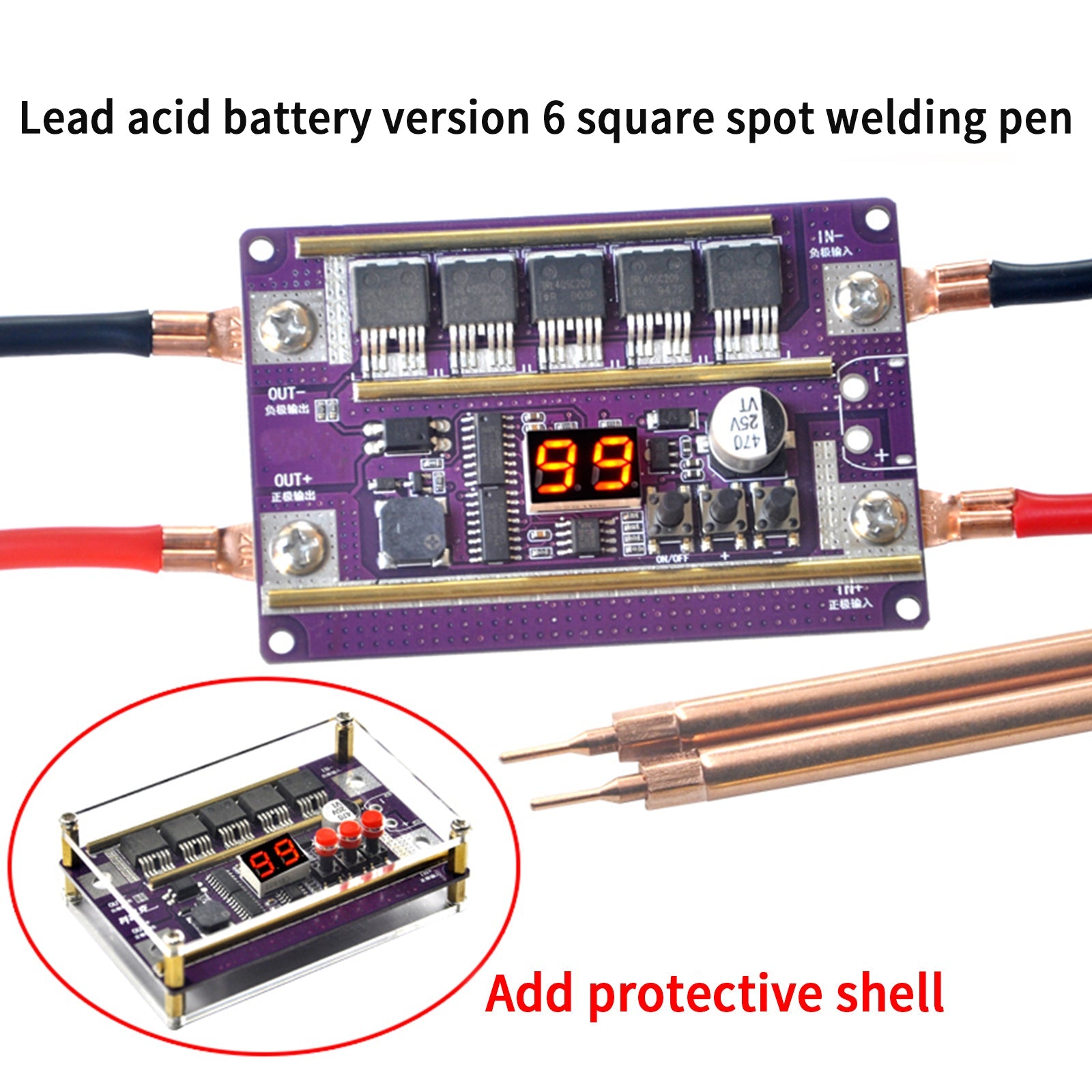 99 Gears Of Power Adjustable Mini Spot Welder Controller Board DIY Kit