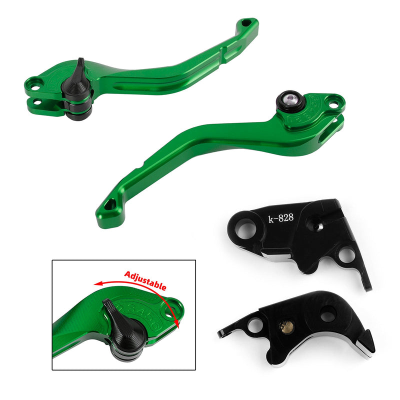 Palanca de freno de embrague corta CNC Kawasaki ZX636R / ZX6RR 2005-2006