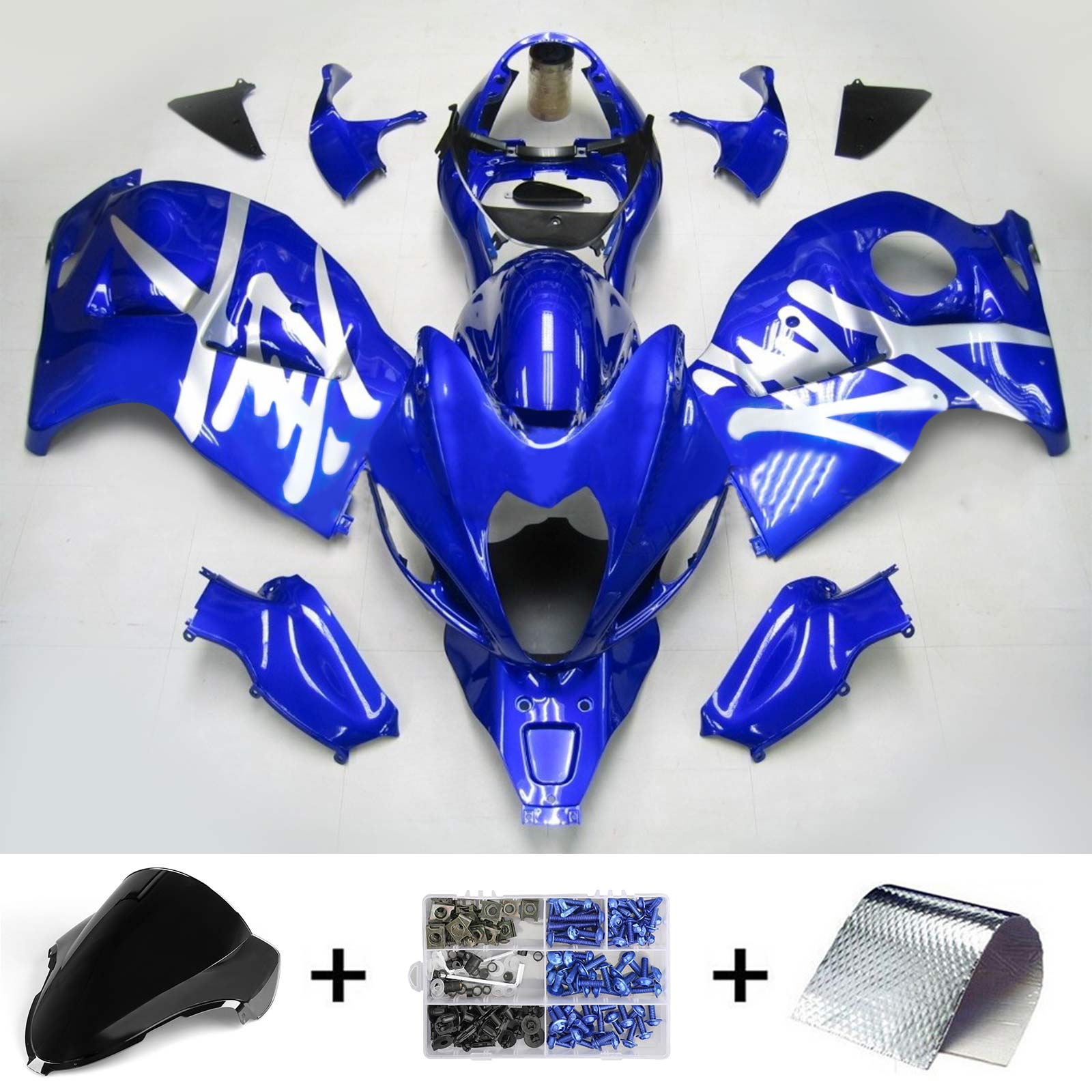 Suzuki Hayabusa GSXR1300 1999-2007 Injection Fairing Kit Bodywork Plastic ABS