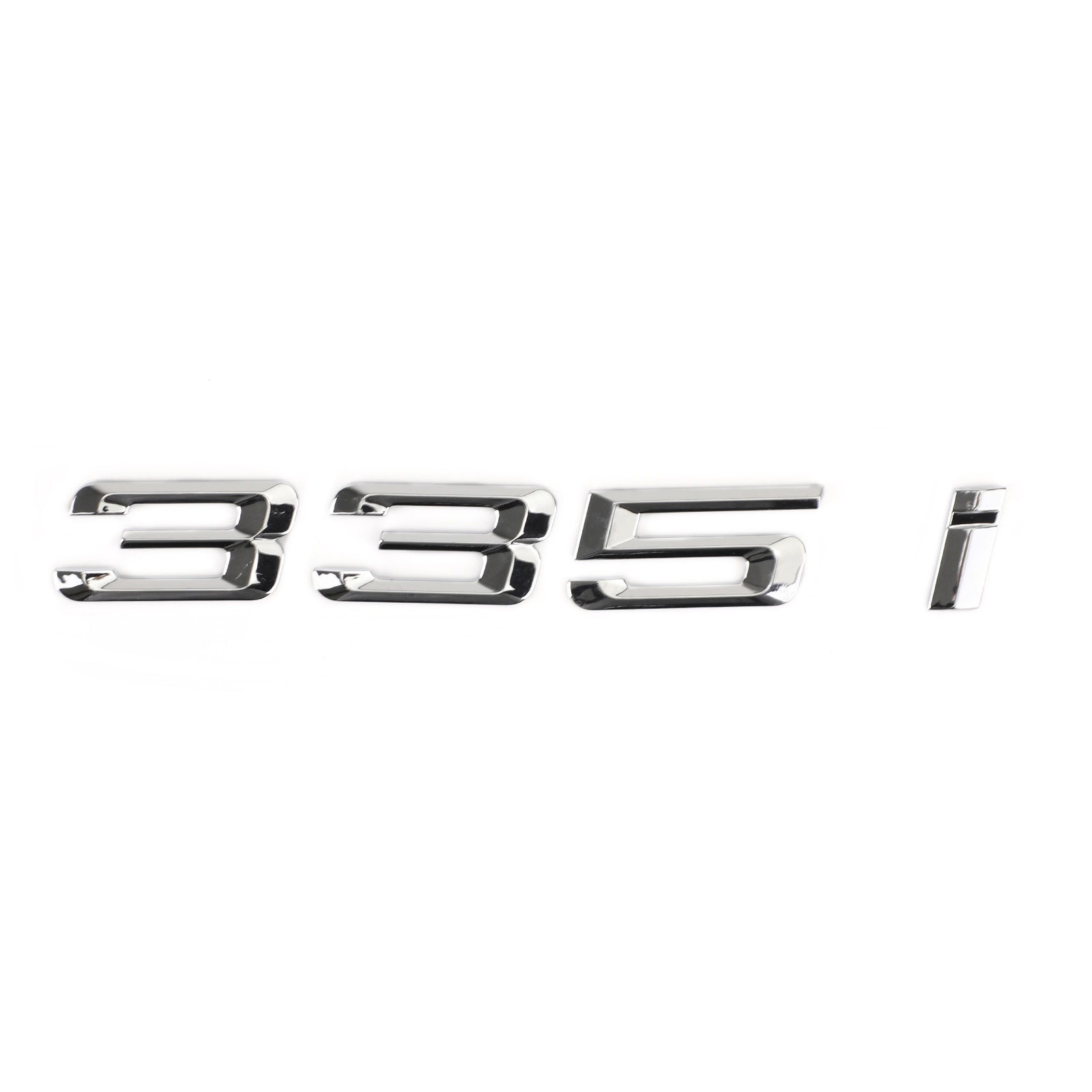 Rear Trunk Nameplate Badge Emblem Numbers Letter Decal 335 i Fit 335i Chrome Generic