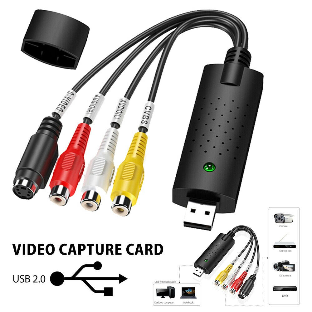 USB 2.0 Audio TV Video VHS to DVD VCR PC HDD Converter Adapter Capture Card