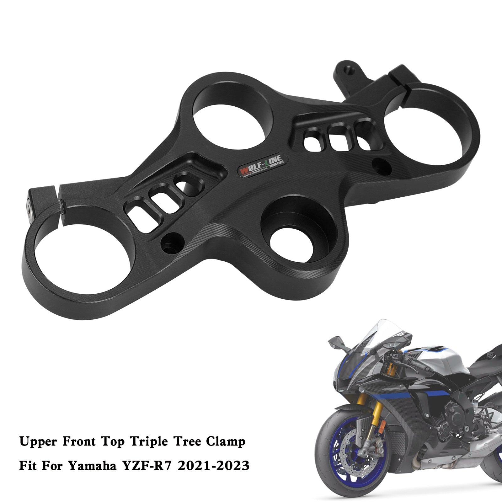 Aluminum Upper Front Top Triple Tree Clamp For Yamaha YZF-R7 2021-2023