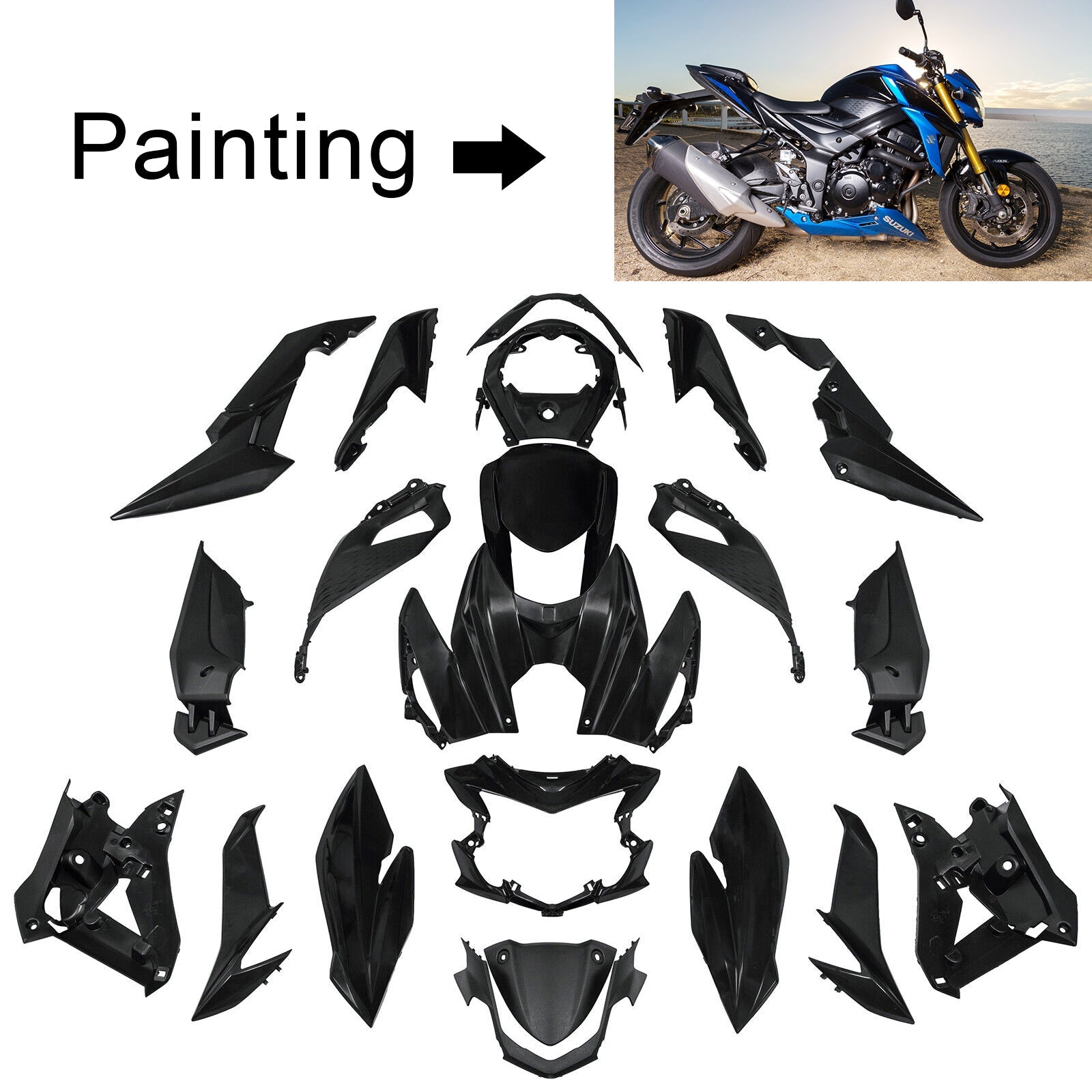 Suzuki GSX-S 750 2017-2021 Fairing Kit Bodywork Plastic ABS