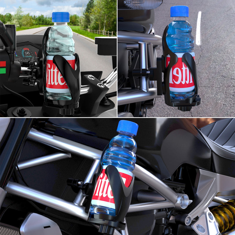 Motor Adjustable Handlebar Cup Holder Bottle Mount Bracket For Atv Scooter BlackC Generic