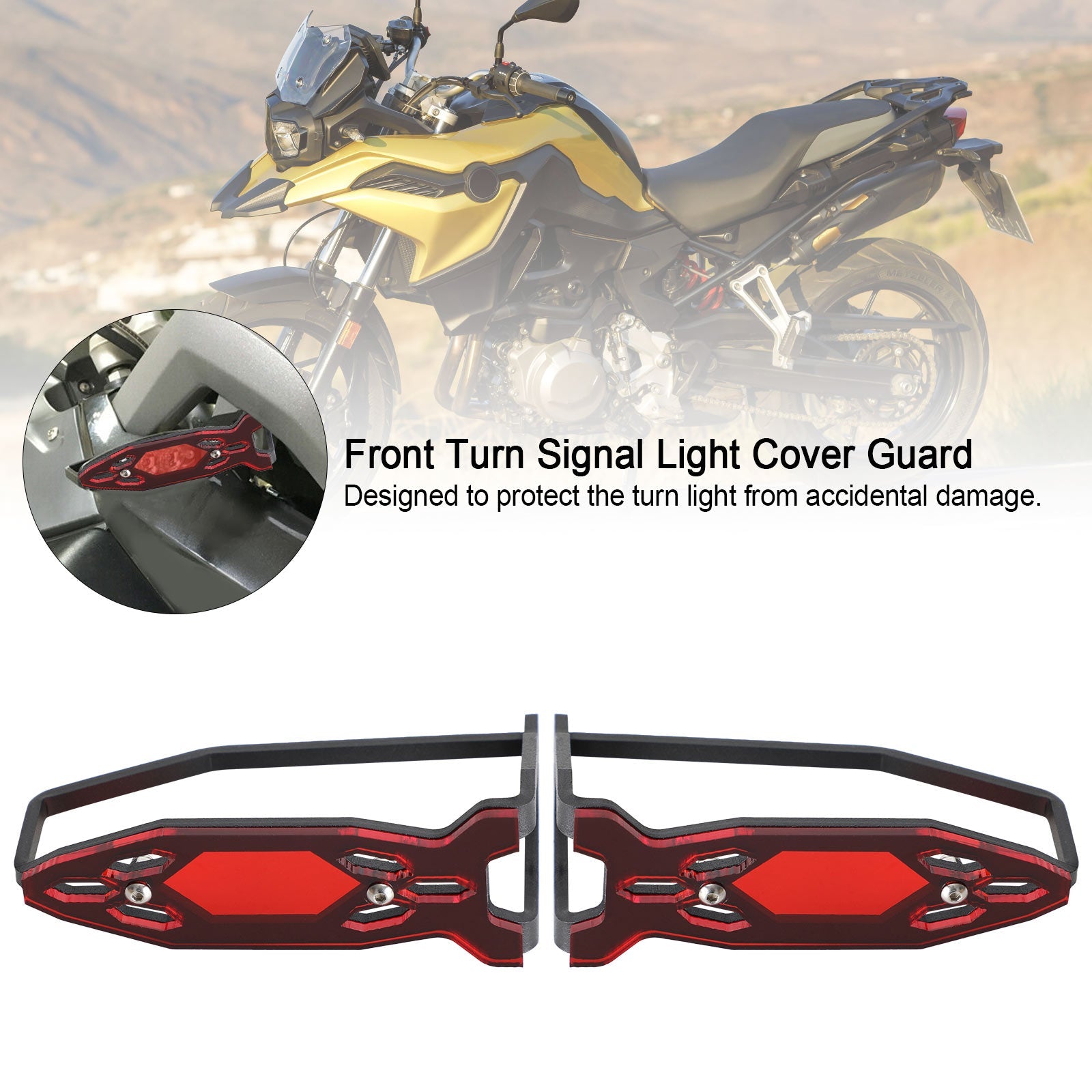 Front Turn Signal Light Cover Guard For BMW R1250GS R1200GS/LC/Adv F750/850 GS Generic