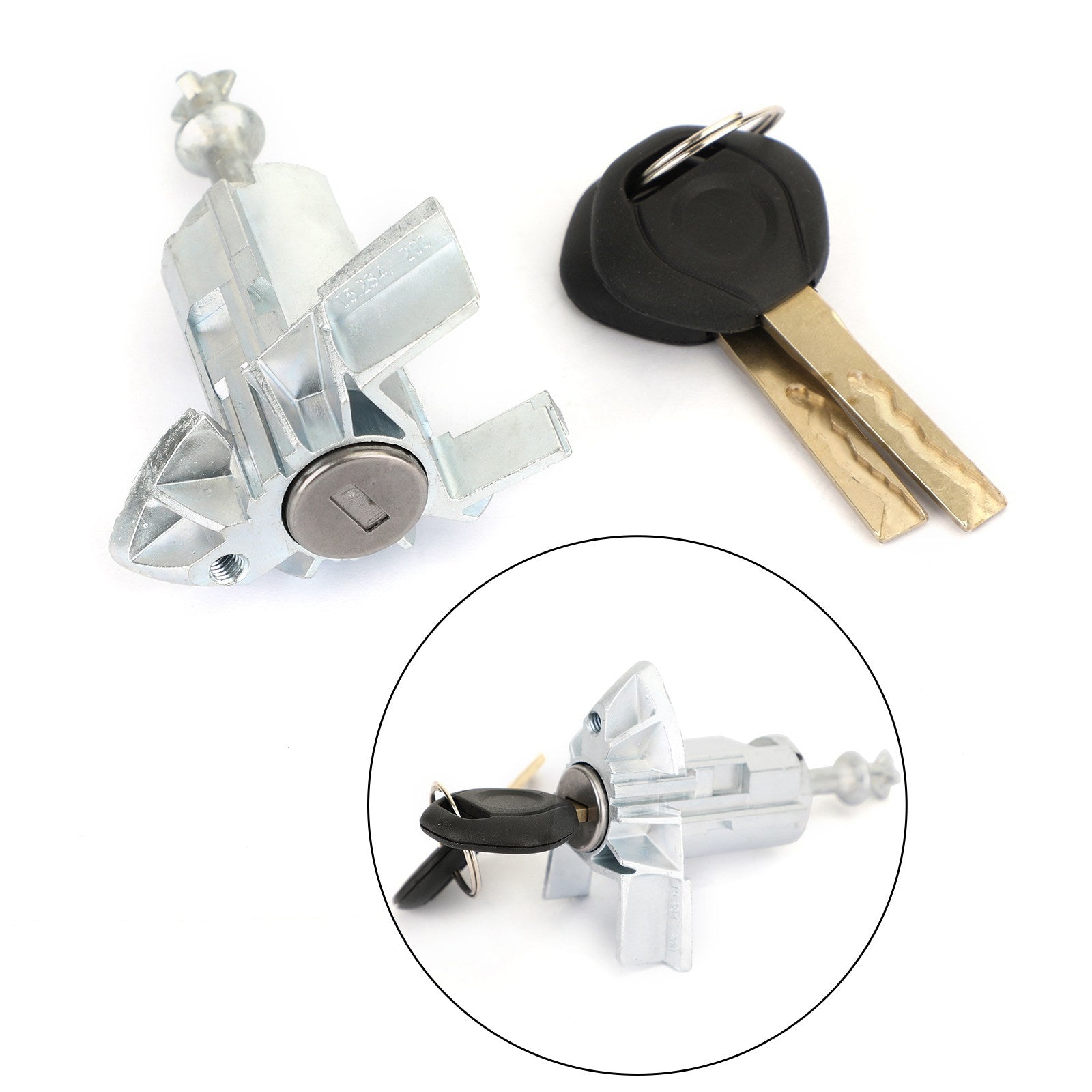 For BMW X5 E53 2000-2006 LEFT DRIVER DOOR LOCK CYLINDER BARREL ASSEMBLY w/ 2 KEYS Generic