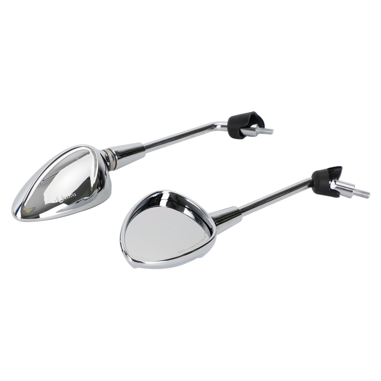 Left & Right Rearview Mirror Chrome For Vespa Sprint 50 125 150 2014-2022 Generic