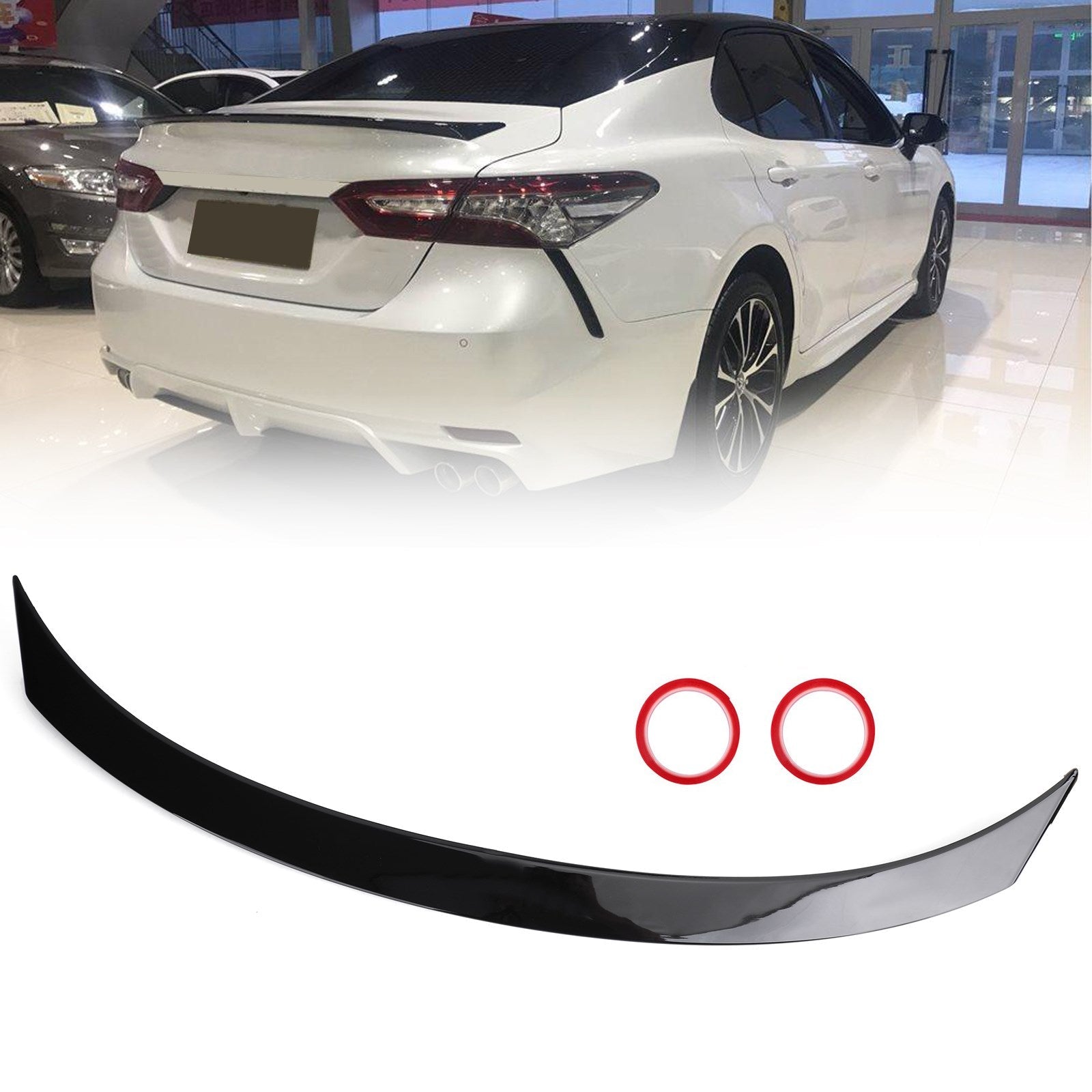 Glossy Black Rear Spoiler Wings Fit Toyota Camry LE SE XSE XLE 2018-2023 Generic