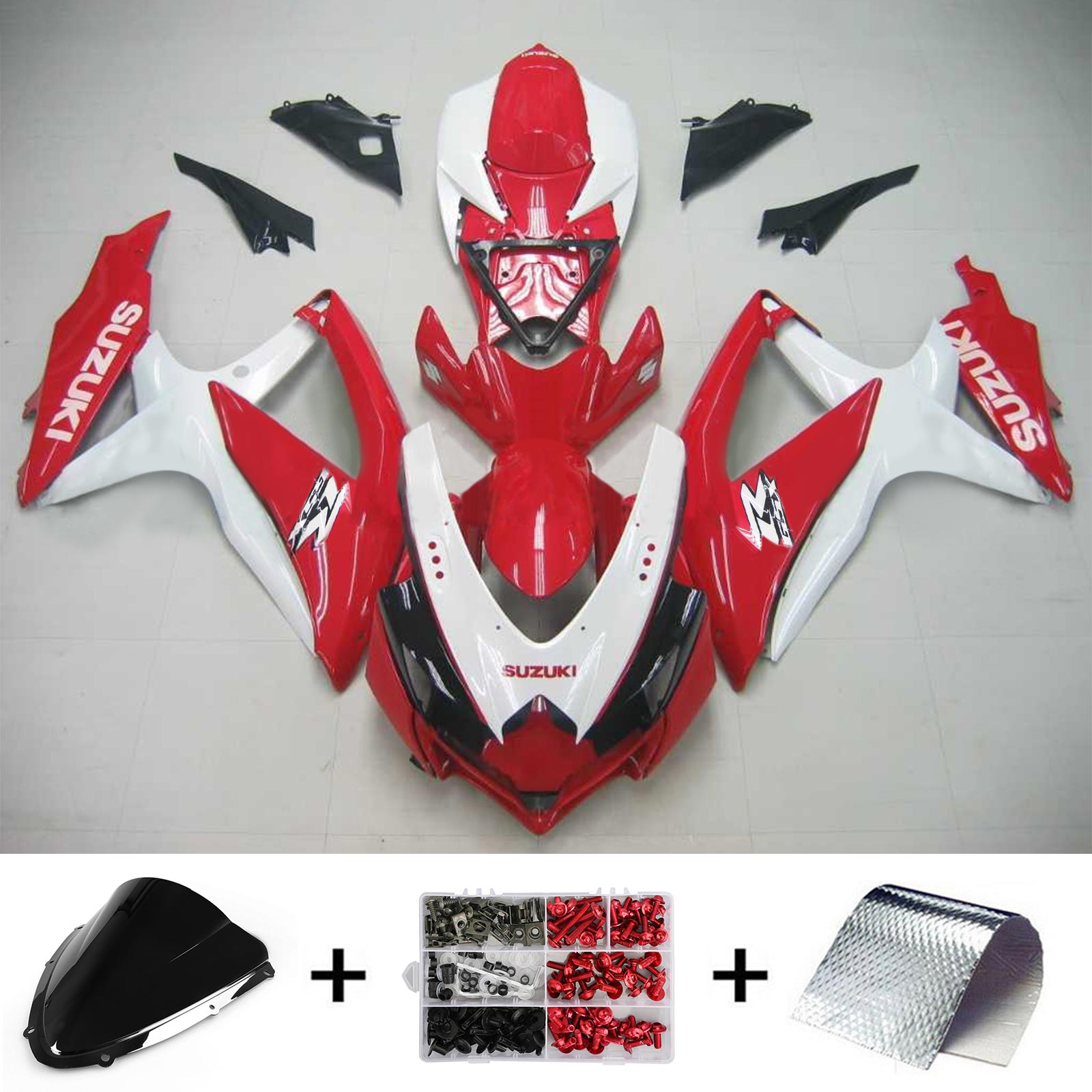 سوزوكي GSXR 600/750 2008-2010 الهدايا المجمعة هيكل السيارة البلاستيك ABS K8