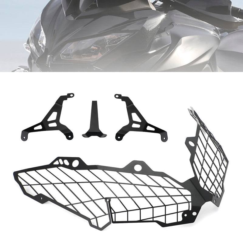 2015-2020 Kawasaki Versys 650 Protector de faros delanteros Cubierta de luz delantera negra