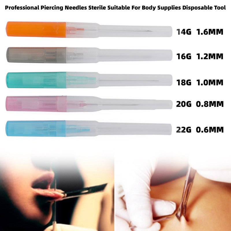 Professional Piercing Needles Sterile Suitable For Body Supplies Disposable Tool