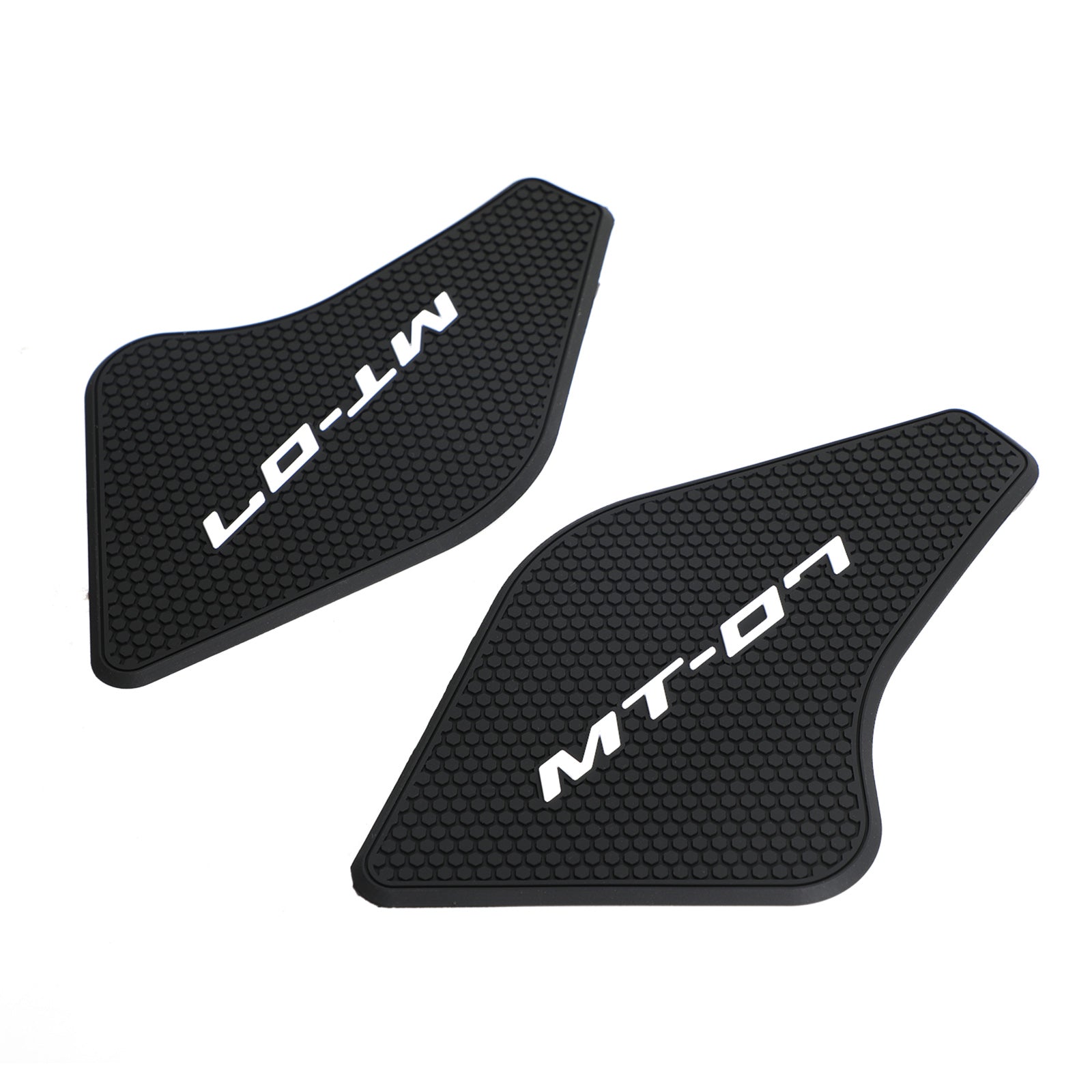 Side Grip Tank Pads Black For Yamaha MT-07 MT07 2021 - 2022 2-Piece Kit Generic