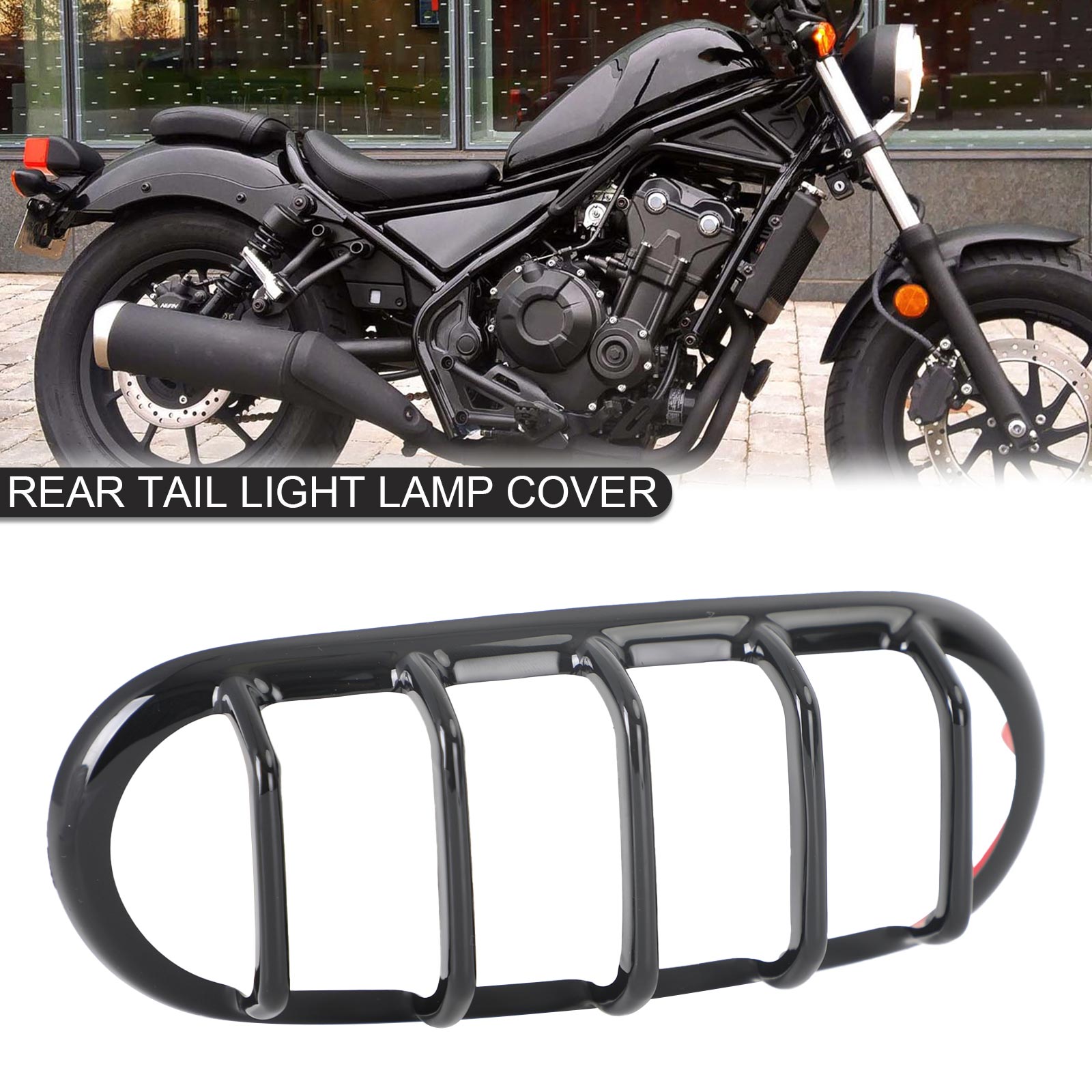 REAR TAIL LIGHT LAMP COVER TRIM ABS FOR HONDA REBEL CMX 300 500 2017-2021 Generic