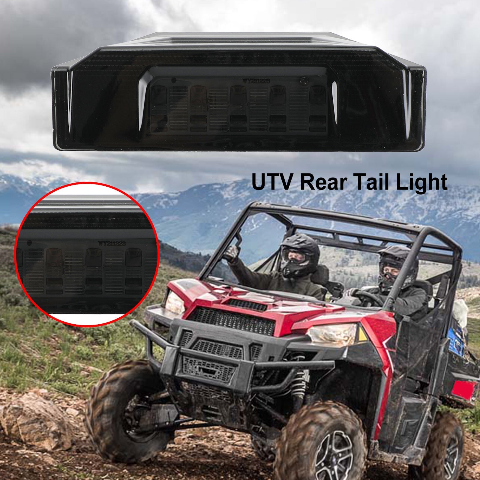 2412774 UTV Tail Light for Polaris Ranger Crew 570 XP 900 General 2013-2020 Generic