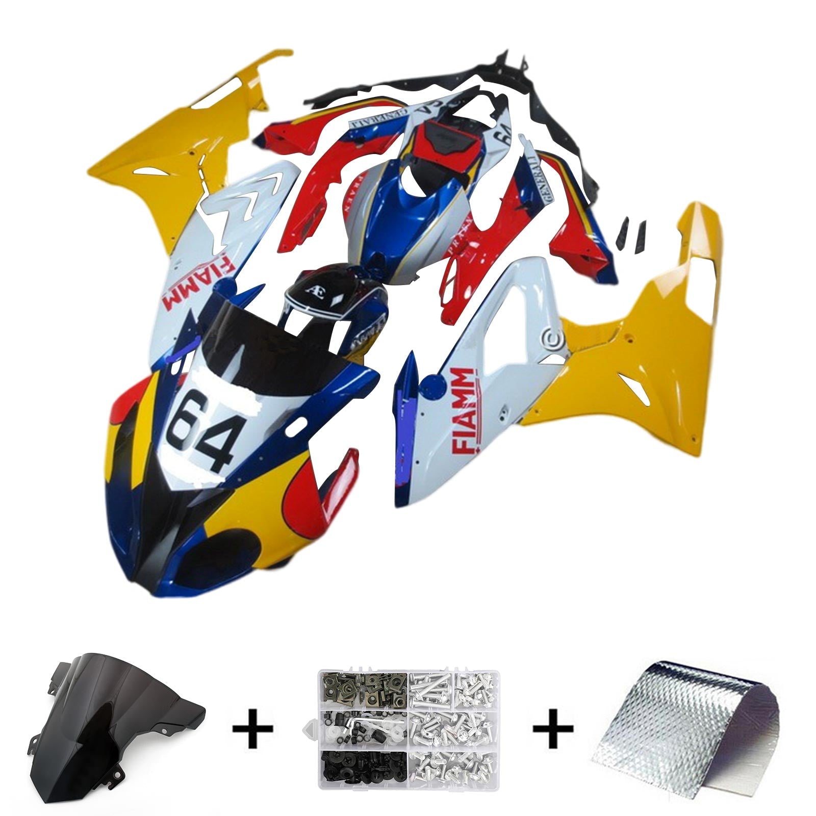 Amotopart BMW S1000RR 2015-2016 Kit Carenado Carrocería Plástico ABS