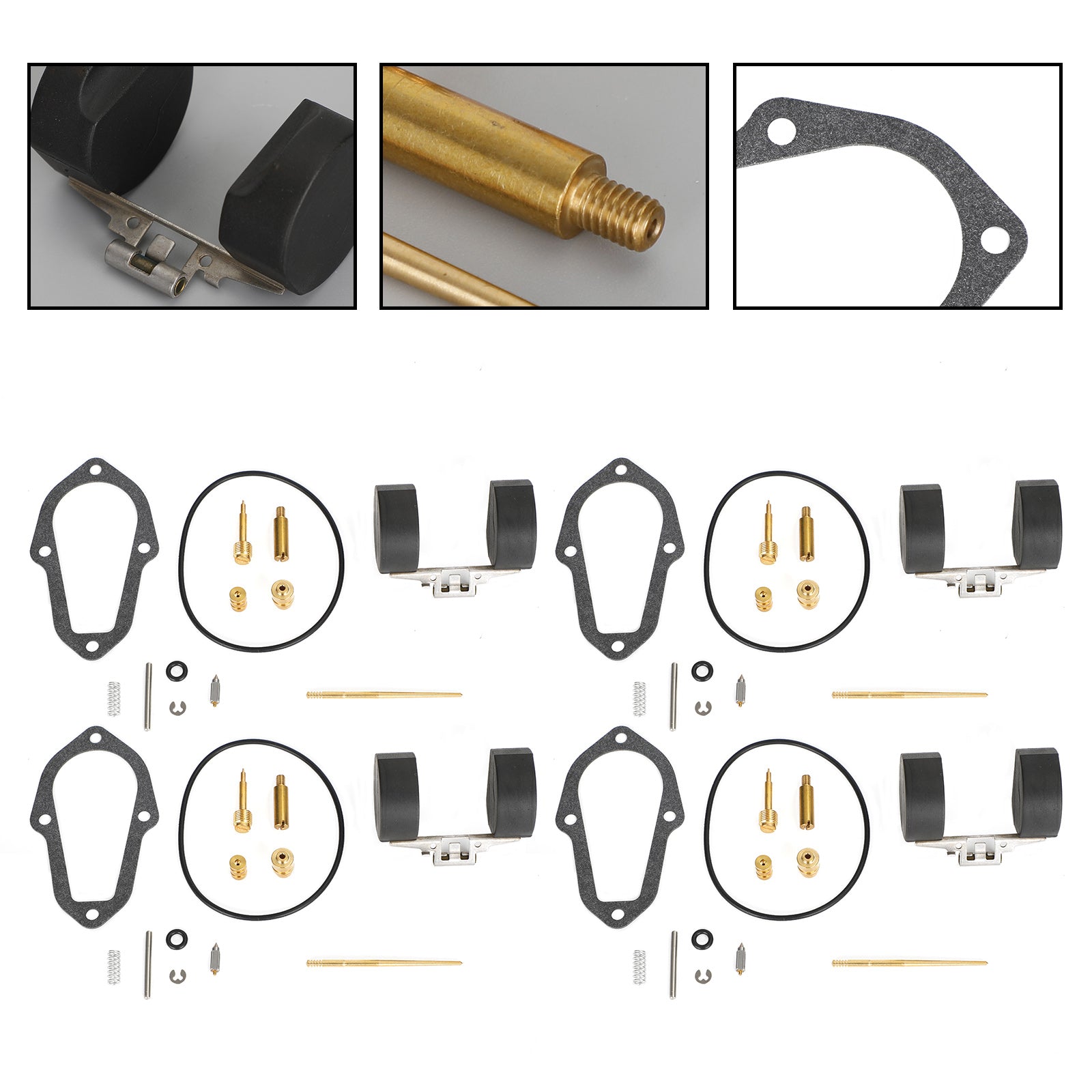 4X Carburetor Carb Repair Kit fit for Honda XL250 Motosport 250 1972-1975 Generic