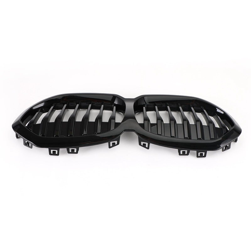Rejilla de capó de repuesto frontal, color negro brillante, compatible con BMW F40 Serie 1 2019-2023, genérico
