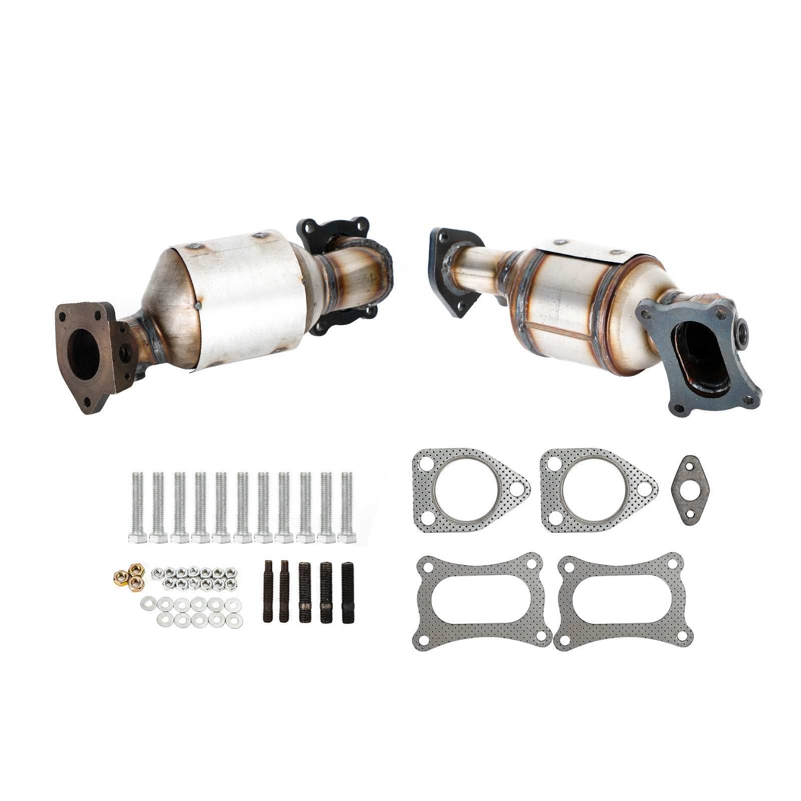 Honda Odyssey 3.5L 2011-2015 Front Left & Right Catalytic Converters Kit Fedex Express