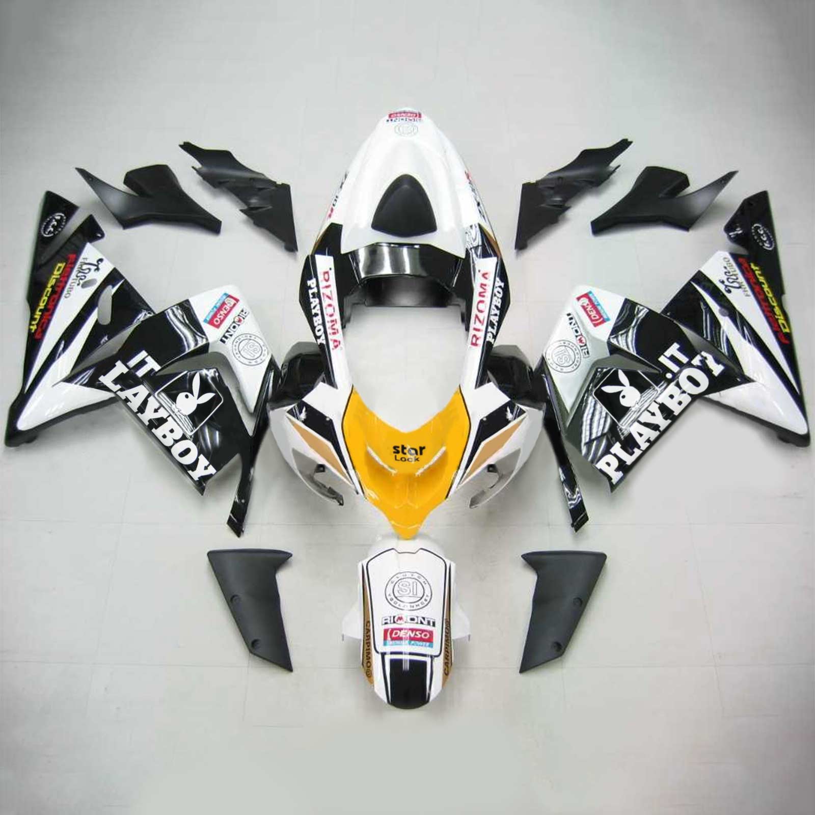 Kit Carenado Para Kawasaki ZX10R 2004-2005 Genérico