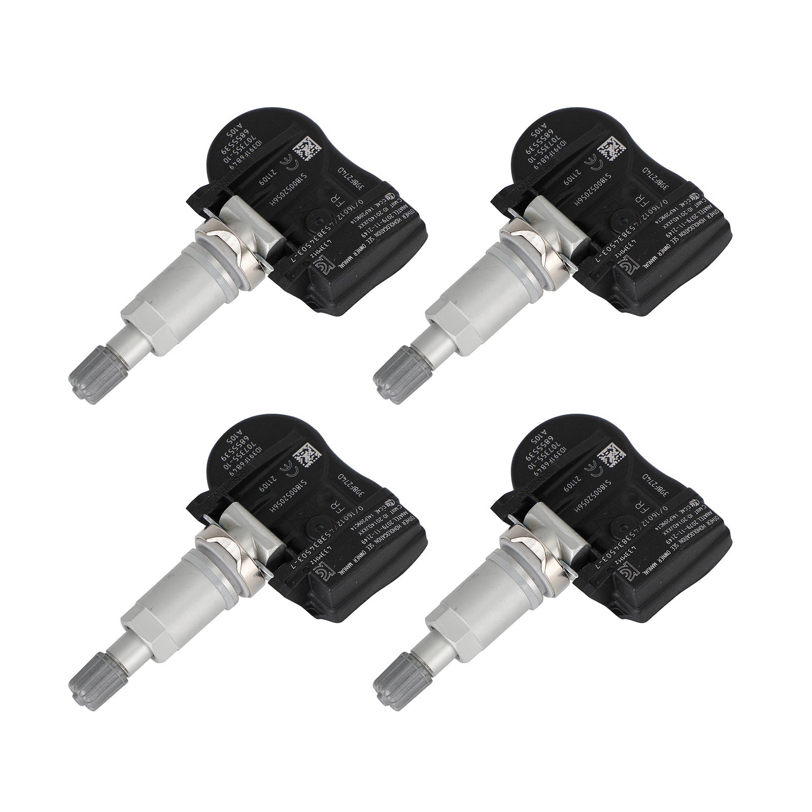 4x Sensor de presión de neumáticos TPMS 6855539 para BMW 2014-2018 M3 M4 F30/F32 F80/F82 Genérico