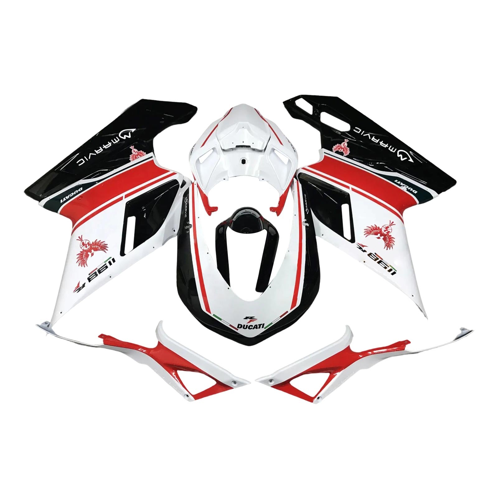 Ducati 1098 1198 848 2007-2011 Kit Carenado Carrocería ABS