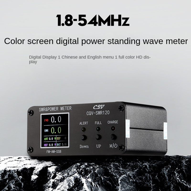 1.8MHz-54MHz الدائمة موجة متر 240*240 كامل اللون شاشة الكريستال السائل السلطة متر